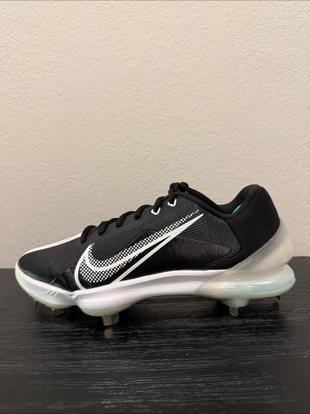 Mens Sz 7.5 Nike Force Zoom Trout 7 Pro Black Metal Baseball Cleats CQ7224-005